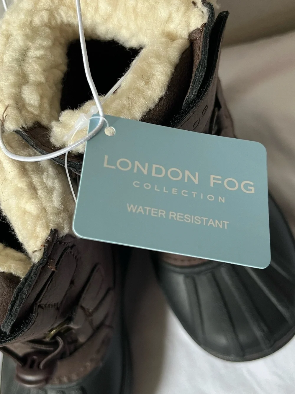 London Fog Kids Brown and Black Winter Boots